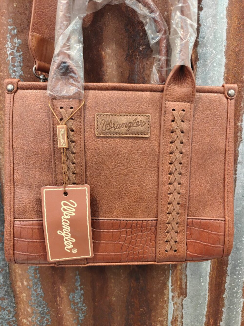 Cognac Wrangler Purse